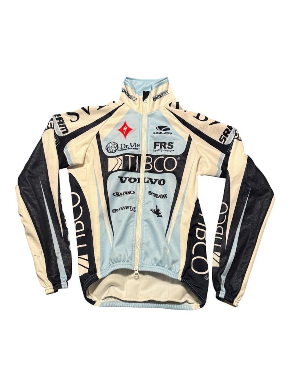 Voler Men Unisex Cycling Wind Jacket Full Zip Raglan Volvo Lightweight USA Read